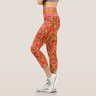Leggings Capri Ton Sangria