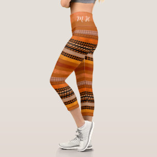 Leggings Capri Tons chauds douillets jambières de yoga Nom et mon
