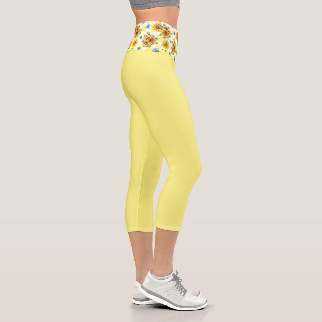 Leggings Capri Tournesol Jaune (Droite)
