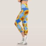 Leggings Capri Tournesol jaune et abeilles sur le ciel bleu - Jou<br><div class="desc">Tournesol Jaune et abeilles sur le Ciel Bleu - Jour d'été - Fleur de Photo Nature - Vous pouvez aussi personnaliser - Choisissez / Ajouter Votre Photo Unique - Image / Texte - Nom / Couleur / Police / Taille / Plus - Faites votre cadeau spécial - Redimensionnez et déplacez...</div>