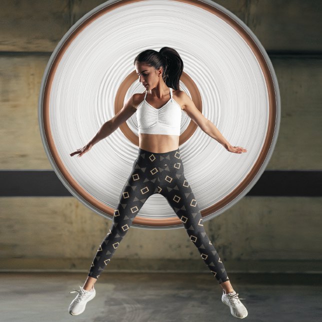 Leggings Capri Triangle de Memphis (Créateur téléchargé)