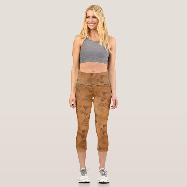 Leggings Capri Triangles Motif 5 (Recto)