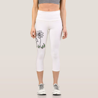 Leggings Capri Trois Petites Fleurs Aussi