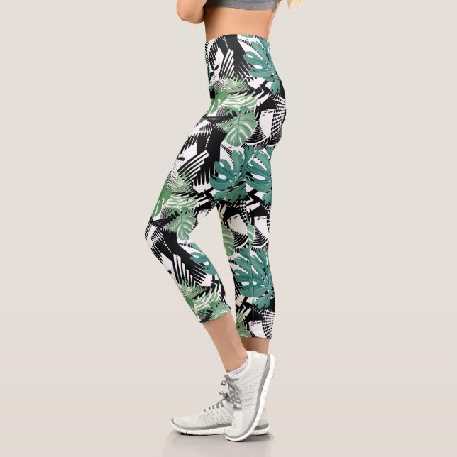 Leggings Capri Tropiques Chauds  (Gauche)