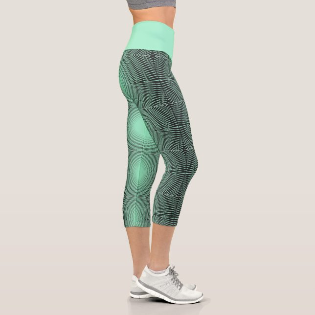 Leggings Capri turquoise (Droite)