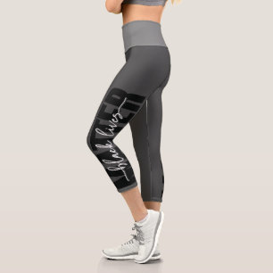 Leggings Capri Typographie de Black Lives Matt