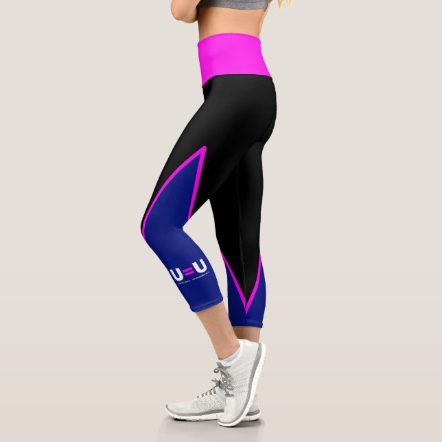Leggings Capri U=U VIH non détectable égale non transmettable (Gauche)