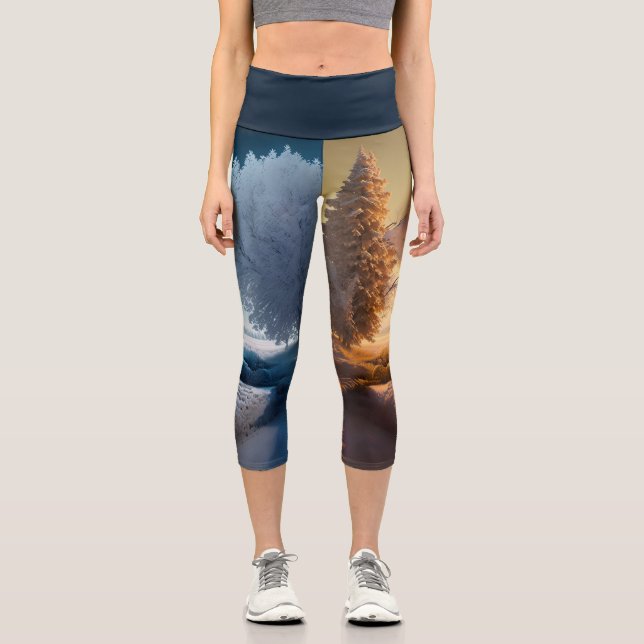 Leggings Capri Un jour en hiver (Recto)