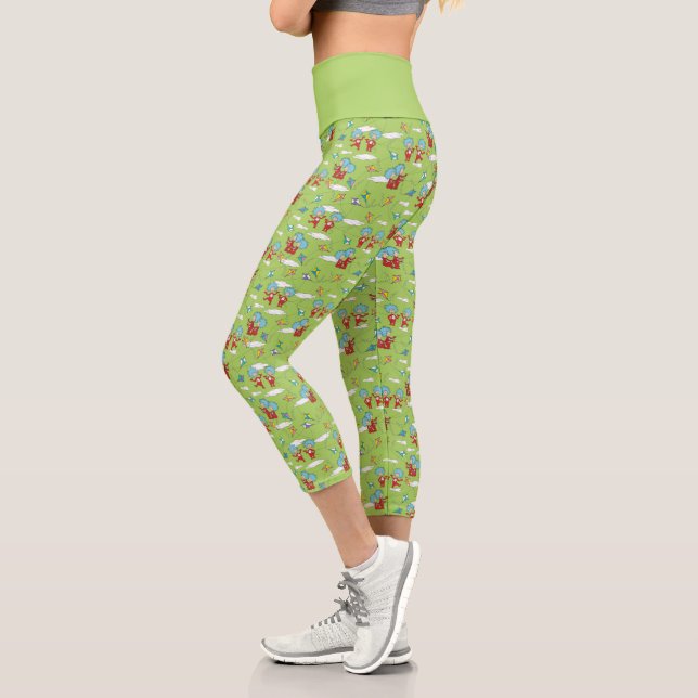 Leggings Capri Une chose deux Motif de cerfs-volants (Gauche)