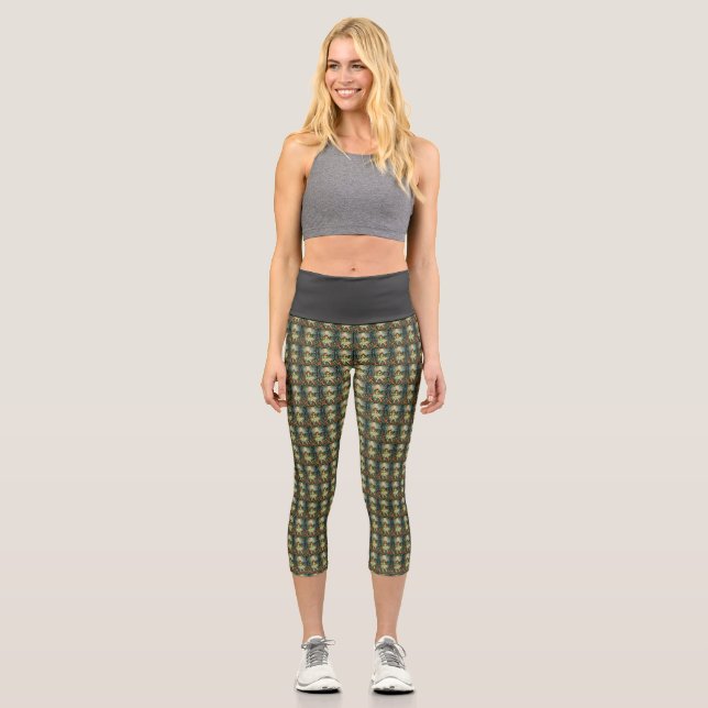 Leggings Capri Une Couture Dans La Nature Éloigne Les Blues (Recto)