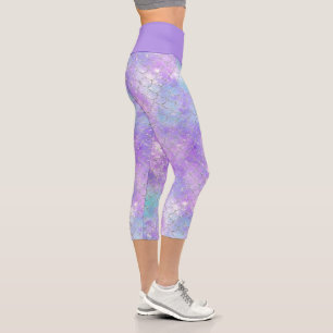 Leggings Capri Une galaxie de sirène Série Conception 11