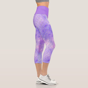 Leggings Capri Une galaxie de sirène Série Design 3 
