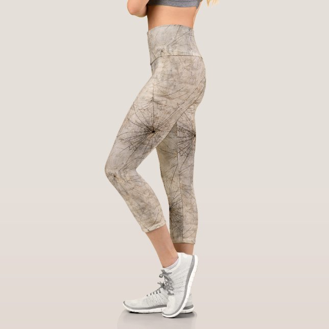 Leggings Capri Une série Black Widow Design #16 (Gauche)