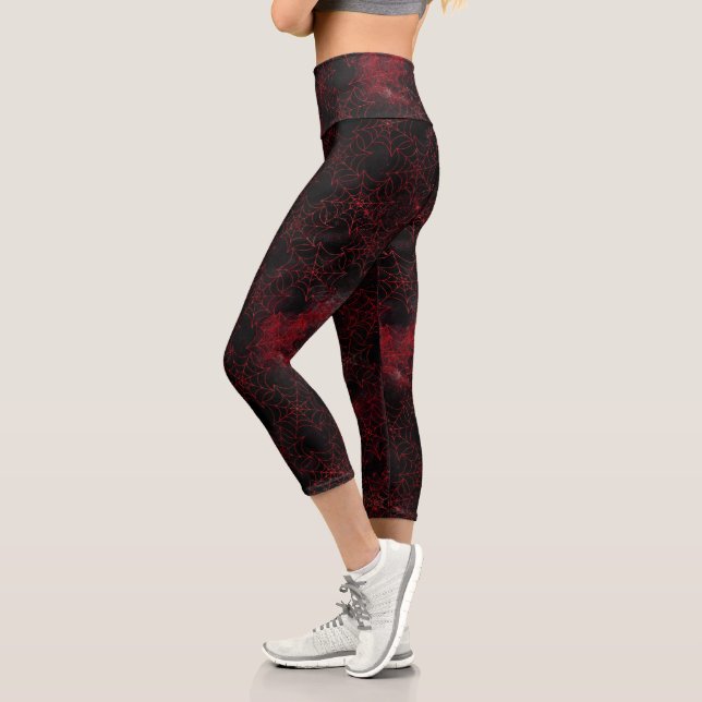 Leggings Capri Une série Black Widow Design #5 (Gauche)