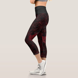 Leggings Capri Une série Black Widow Design #5