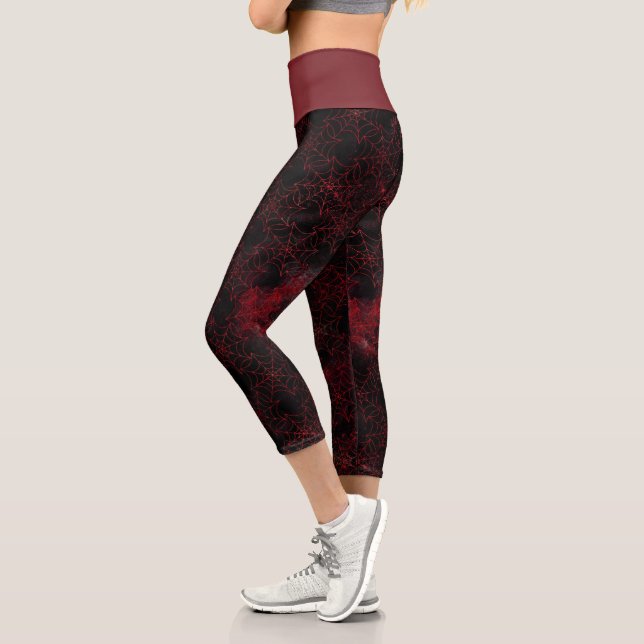 Leggings Capri Une série Black Widow Design #5 (Gauche)