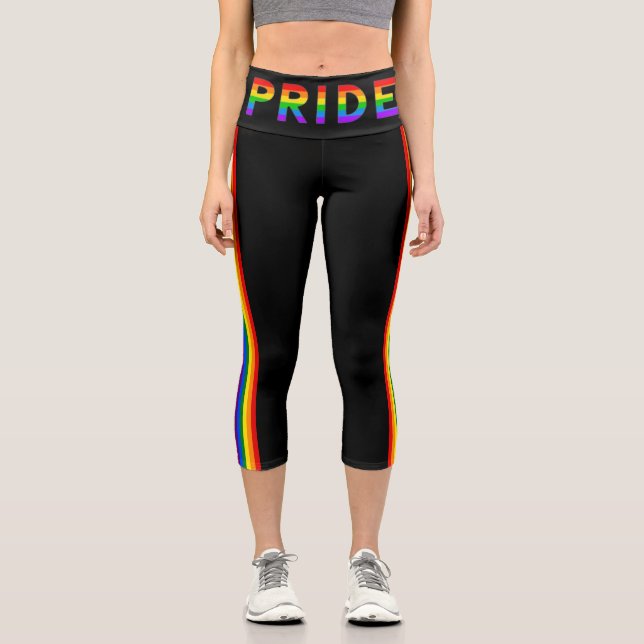 Leggings Capri Unisexe PRIDE (Recto)