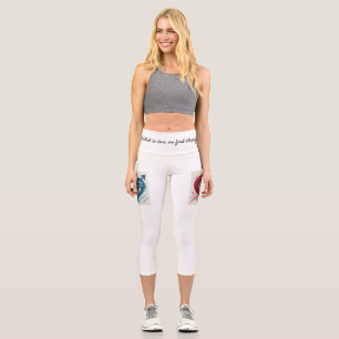 Leggings Capri United in Love Waistband - Motivational Women’s Sh
