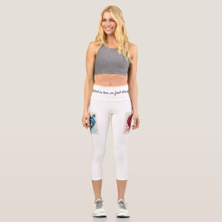 Leggings Capri United in Love Waistband - Motivational Women’s Sh