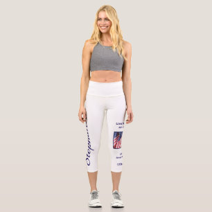 Leggings Capri USA 250e anniversaire Yoga personnalisé