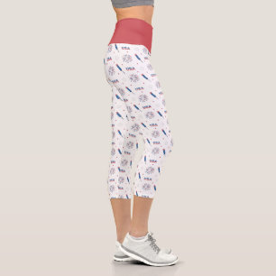 Leggings Capri Usa, feux d'artifice et pétards