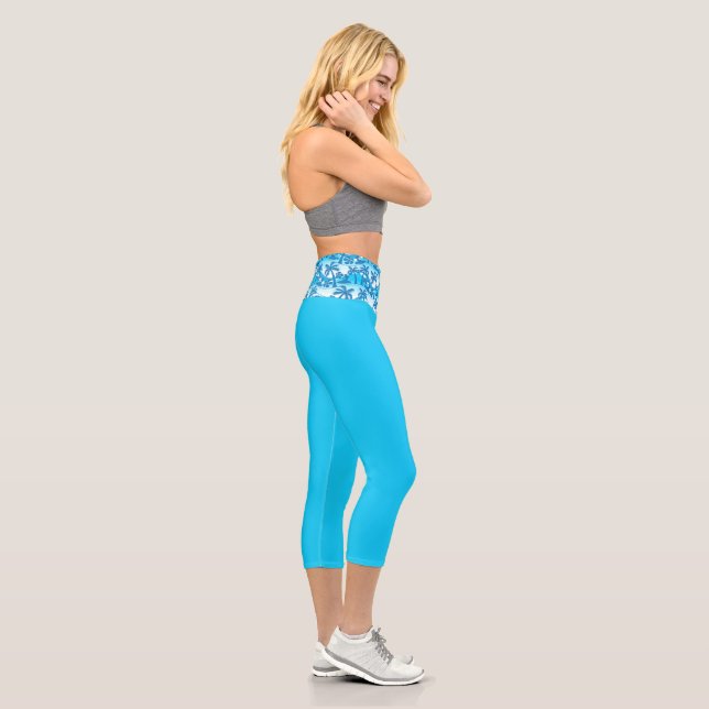 Leggings Capri Vague Bleu  (Droite)