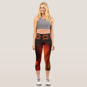 Leggings Capri Vague de feu