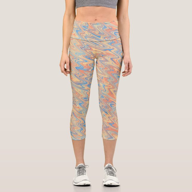 Leggings Capri Vagues Funky (Recto)
