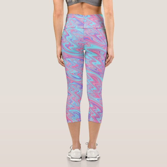 Leggings Capri Vagues funky (Verso)