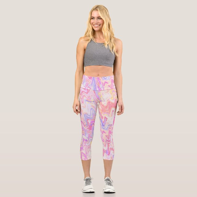 Leggings Capri Vagues Funky (Recto)