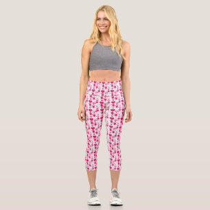 Leggings Capri Valentines éléments de jour motif