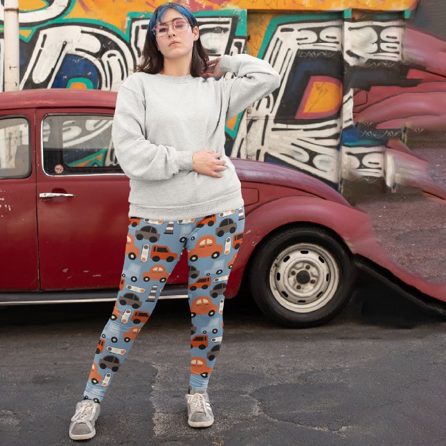 Leggings Capri Véhicules pour enfants (Créateur téléchargé)