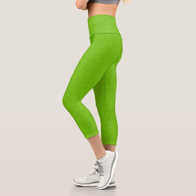 Leggings Capri Vert citron (Gauche)
