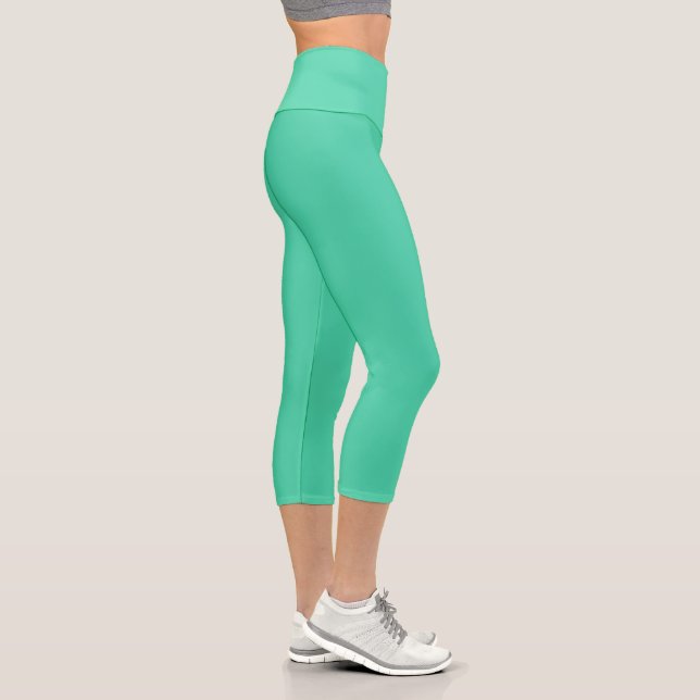 Leggings Capri Vert de mer (Droite)