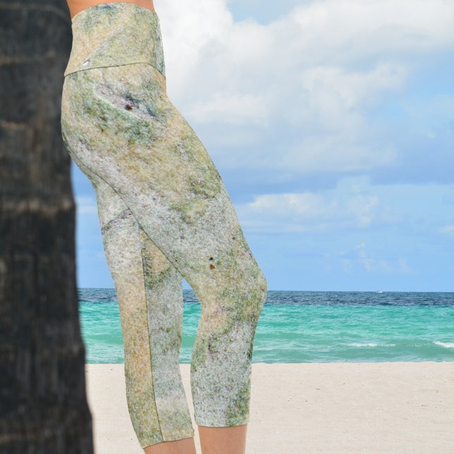 Leggings Capri Vert pastel multicolore grès (Créateur téléchargé)