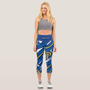 Leggings Capri Vêtements de sport à géométrie grecque moderne P