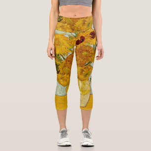 Leggings Capri Vincent Van Gogh 12 Tournesols Impressionniste
