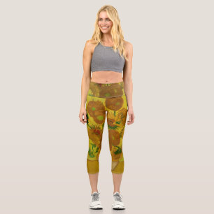 Leggings Capri Vincent Van Gogh 15 Peinture de tournesols