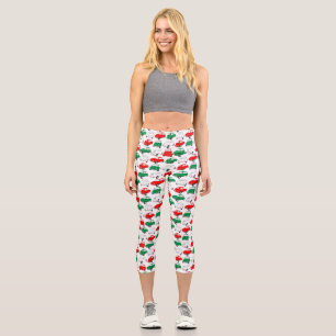 Leggings Capri Vintage Italien Motif voiture haut-taille Capris
