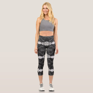 Leggings Capri Vintage USA Alaska Mt Mckinley