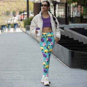 Leggings Capri Voitures de caricature