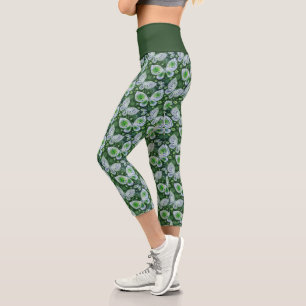Leggings Capri Voler vers l'extérieur Papillon Paisley Imprimer v