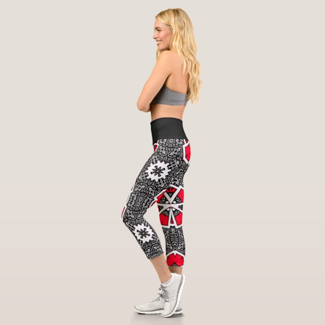 Leggings Capri Volume seize kaléidoscope art trois (Gauche)