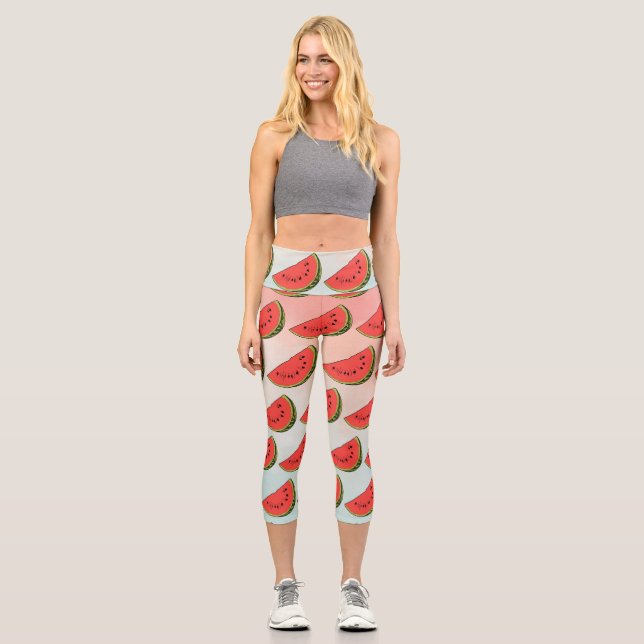 Leggings Capri Vous Êtes Dans Un Melon Watermelon Fruit (Recto)