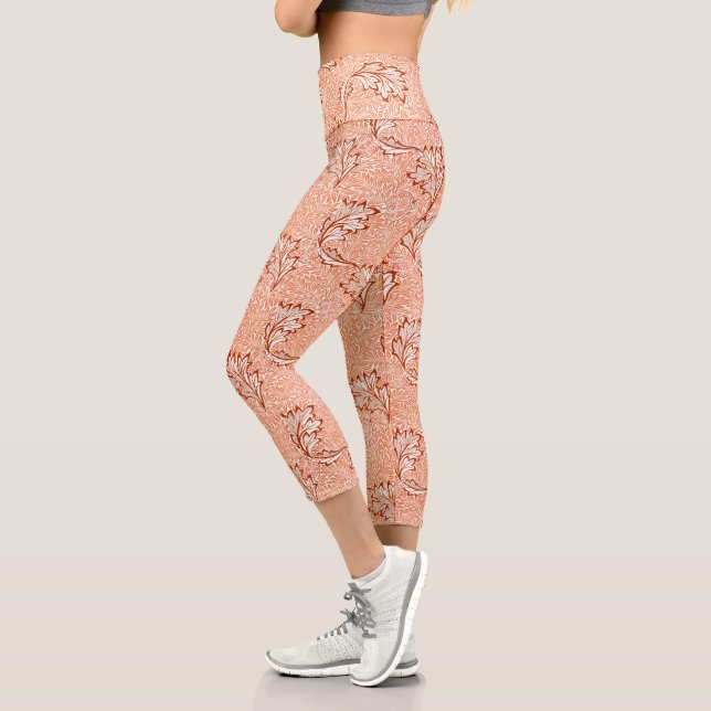 Leggings Capri William Morris Botanical Apple Design (Gauche)
