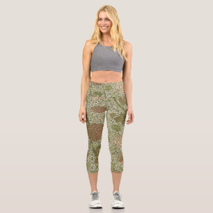 Leggings Capri William Morris Cray Fleur de Sauge Floral Botaniqu