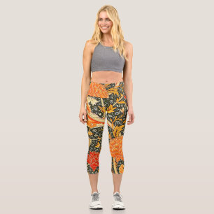 Leggings Capri William Morris Cray Fond d'écran Motif