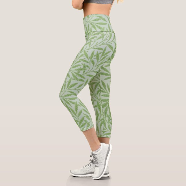 Leggings Capri William Morris Fleur Willow Classic Green (Gauche)