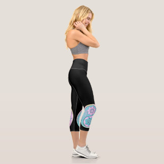 Leggings Capri Yin Yang Pastel