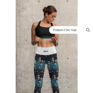 Leggings Capri Yoga Pilates Exercice Stylish Amusement Pantalon d